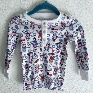 Roller Rabbit Dallas Texas Print Kids Pajama Top 12-18 months
